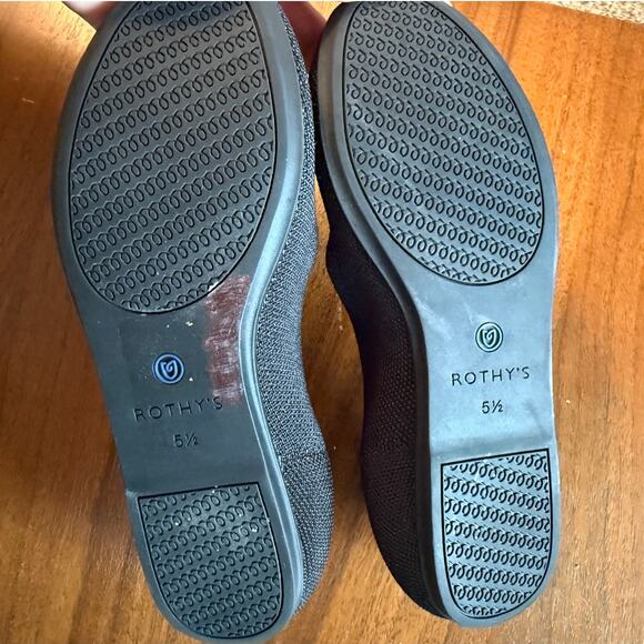 Rothy's The Flat Ballet Round Black Flat 5.5 - Picture 7 of 8